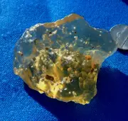 Libyan Desert Glass Meteorite Tektite impact specimen(220 crt)Cristobalite Gem A