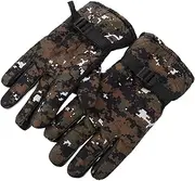 [FOMIYES] Cycling Gloves Winter Gloves Men Waterproof Cold Thermal Warm Gloves Rainproof Fleece Lightweight Riding Touch Screen Heated Gloves Anti-Slip Gloves Rain Cloth