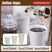 8oz 12oz 16oz Bulk Disposable Coffee Cups Paper Takeaway Single DIY Cup Paper AU