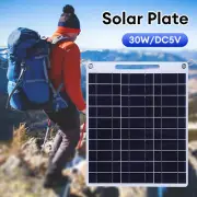 USB Solar Panel Power Bank for Outdoor Camping Hiking Phone Charger 5V Portable