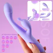 Stimulator Rabbit Vibrator 10 Speed G-Spot Dildo Clit Massager USB Women Sex Toy
