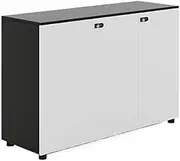 File Cabinet Office Double Door Storage Cabinet File Wooden with Lock Storage Data Three Cabinet Doors Office Drawer