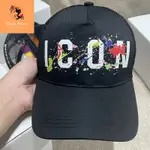 CAP _ DSQ ICON STREAK PAINT 網眼高品質男女