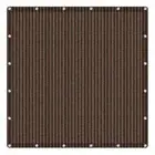 Bigroof Sun Shade Cloth 20"x6"x16.5" Privacy Screen Mocha UV Protected Outdoor