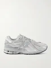 [New Balance] New Balance - 1906 Leather-trimmed Mesh Sneakers - Silver - US8 US 8 Silver