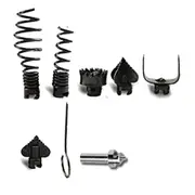 DIY Plumbing Drain Snake Auger Cleaning Tool Spring Cable Sewer Pipe for Electric Drill Sink Toilet Shower Bathroom 21m plus 2.5m Kit