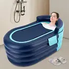 1.4m Inflatable Adult Bathtub PVC Spa Warm Blow Up Foldable Bath Tub Portable