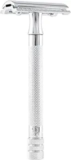 MERKUR Solingen - Safety Razor, Long Handle, Chromed, 9023001