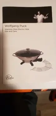 Brand NewWolfgang Puck Stainless Steel Electric Wok .Bistro Collection.