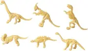 Kisangel 12 Pcs PVC Dinosaur Skeleton Model Educational for Realistic Beige Plastic Dinosaurs for Imaginative Play Collection and Birthday Party Supplies