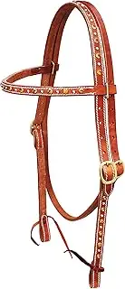 Horse Western Leather Horse Tack Rhinestone Headstall Bridle 78201