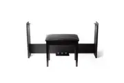 Alesis Home Accessory Bundle AHB-1 Wooden Piano Stand w 3 Pedals & Bench Black