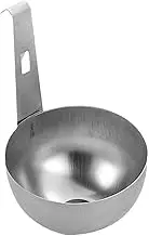 Egg Spoon, Poached Egg, Stainless Steel Hangable Nonstick Durable Easy Clean Steamer, Round Cups Effortless Cooking Breakfast Picnic, Spoonful for Household Kitchen Use, 2.64 inches