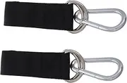 Kisangel Versatile Fitness Accessory Set Pull-up Training Band Carabiner for Tree Swing Camping Home Gym Outdoor Workout