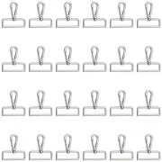 , 24 Pack Lobster Claw Swivel Clasps Metal D Ring Snap Hooks Trigger Lanyard ...