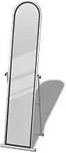 Free Standing Floor Mirror Full Length Rectangular Grey,Fulllength Standing Mirror | Adjustable Tilt | Scratch & RustResistant Steel Frame | Grey Home Décor Mirror