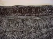 9-3/4Y KRAVET LEE JOFA BLACK GREY SILVER PEWTER SKIRT FRINGE UPHOLSTERY TRIM