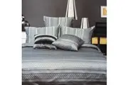 Phase 2 Silvia Silver Jacquard Quilt Cover Set King