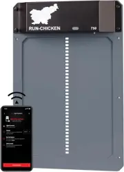 Door (Gray) Automatic Chicken Coop Door, Programmable with App, Battery Operated