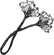 NOLITOY Black Swan Twist Clip Rhinestones Hair Bun Former Hair Bun Maker Hair Bun Making Tool Hair Bun Shaper Hair Donut Shaper Hair Donut Former Hair Donut Tool