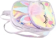 [Minkissy] 1pc Adorable Transparent Shoulder Bag for Mini PU Backpack with Straps Design for Travel School and Daily Use Jelly Backpack