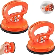Spendeal 2 Pack Car Dent Puller, Dent Remover Tool Dent Removal Kit for Car Suction Cup Dent Puller and Dent Repair Kit for Car Body, Screen, Tiles Lifting, Objects Moving (Orange)