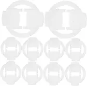Veemoon 100pcs Power Cable Holder Clips for Various Power Cables and Lamp Wires Plastic String Light Hangers for Home and Outdoor Use