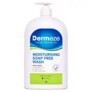 Dermeze Moisturising Soap Free Wash 1L