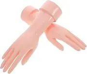 Ipetboom 2pcs Hand Shaped Trinket Stand for Jewelry Display Vertical Countertop Ring Holder and Glove Model Holder Decorative Mannequin Jewelry Holder for Gloves and Rings Skin Tone