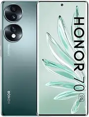 HONOR 70 Smartphones 5G, 8+128 GB, Curved OLED Display 6.67 Inch 120 Hz, Triple Camera Rear Camera 54 MP with Android 12, 4800 mAh Battery + Quick Charge 66 W, Emerald Green