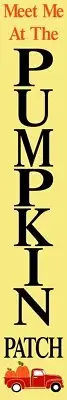 REUSABLE STENCIL 10470 KR 8"x48"-Meet Me at the pumpkin patch Red Truck