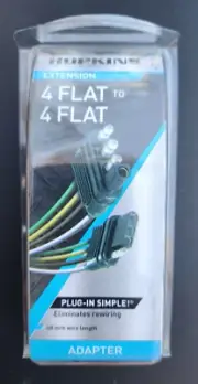 (4 Pack) Hopkins 47115 4-Wire Flat Extension