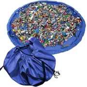 Toy Storage Bag, Children Play Mat, Large Tidy Bag, Foldable Baby Kids Rug, Portable Child Toys Organizer, Drawstring Bag (150cm)