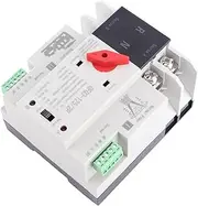 Automatic Transfer Switch Dual Power 2P Flame Retardant Power Transfer Switch Generator Changeover Switch Electronic Circuit Breake AC 220 V (80A)