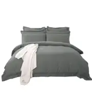 Charcoal Tailored 1000TC Duvet Doona Cover Set Various Size