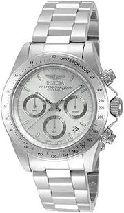 [Invicta] Men's 14381 Speedway Chronograph Silver Dial Stainless Steel Watch, Stainless Steel, One Size, 14381
