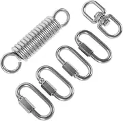 BESPORTBLE 1 Set Heavy Duty Hammock Spring Swing Spring and Rings Durable Hanging Hardware for Porch and Outdoor Use for Hammock Chairs and Swing Suspension