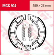 TRW Lucas Brake shoes MCS904