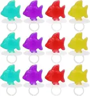 Fruidles Ring Candy Fish Suckers Fish Candy, Great for Birthday Parties, Events, and Goody Bag Fillers, Party Favors, Individually Wrapped (24-Pack)