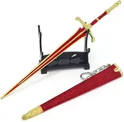[HAMISH] Game ER Merch Knight's Greatsword Keychain Weapon Keychain Toy Model Ornaments Pendant Game Accessories Props Creative Lightweight