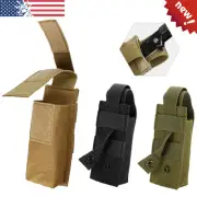 Nylon Tactical Molle Flashlight Holder Belt Holster Flashlight Torch Case Pouch