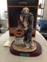 Emmett Kelly Jr. Flambro Figurine 1991 READY-SET-GO #9804 In Box 4277/7500.