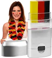 3 Color Face Paint | Black Red Yellow Stick Face Paint,Eye Black Stick, Body Markers, Face Painting Crayons for Outdoor Baseball Football Softball Players Fans