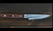 Tsunehisa Petty Knife 80mm VG10 Steel Hammered Finish Forged Composite Handle