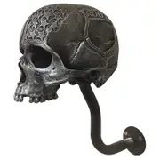 Motorcycle Skull Helmet Holder Wall Mount, Multi-uses Removable Skull/beard Helmet Rack, Resin Crafts Helmet Stand Fk