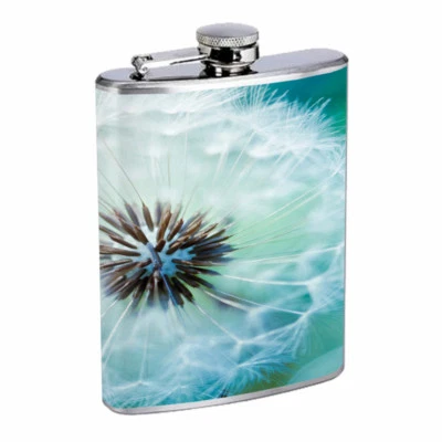 Dandellion Em1 Flask 8oz Stainless Steel Hip Drinking Whiskey