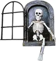 Tree Decor Outdoor | Realistic Skeleton Garden Statue, Spooky Halloween Tree Decor | Tree Decorations Outdoor, Funny Garden Tree Decoration Yard Art for Halloween Pochy