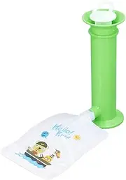 Fruit Puree Filler, 7 Set Reusable Pure Color Pouches 100-200ml Toddler Fruit Squeeze Puree Filler for Kids, Baby Food Pouch Maker Safe Baby Food Dispenser for Home Pouch Filling (Green)