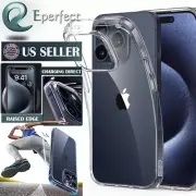For iPhone 15 Pro Max Plus Soft TPU Clear Case Shockproof Slim Protective Cover