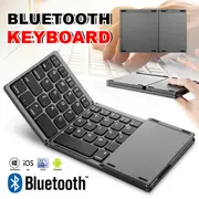 Mini Foldable Bluetooth \ Wireless Keyboard Touchpad for PC, Tablets & Mobile